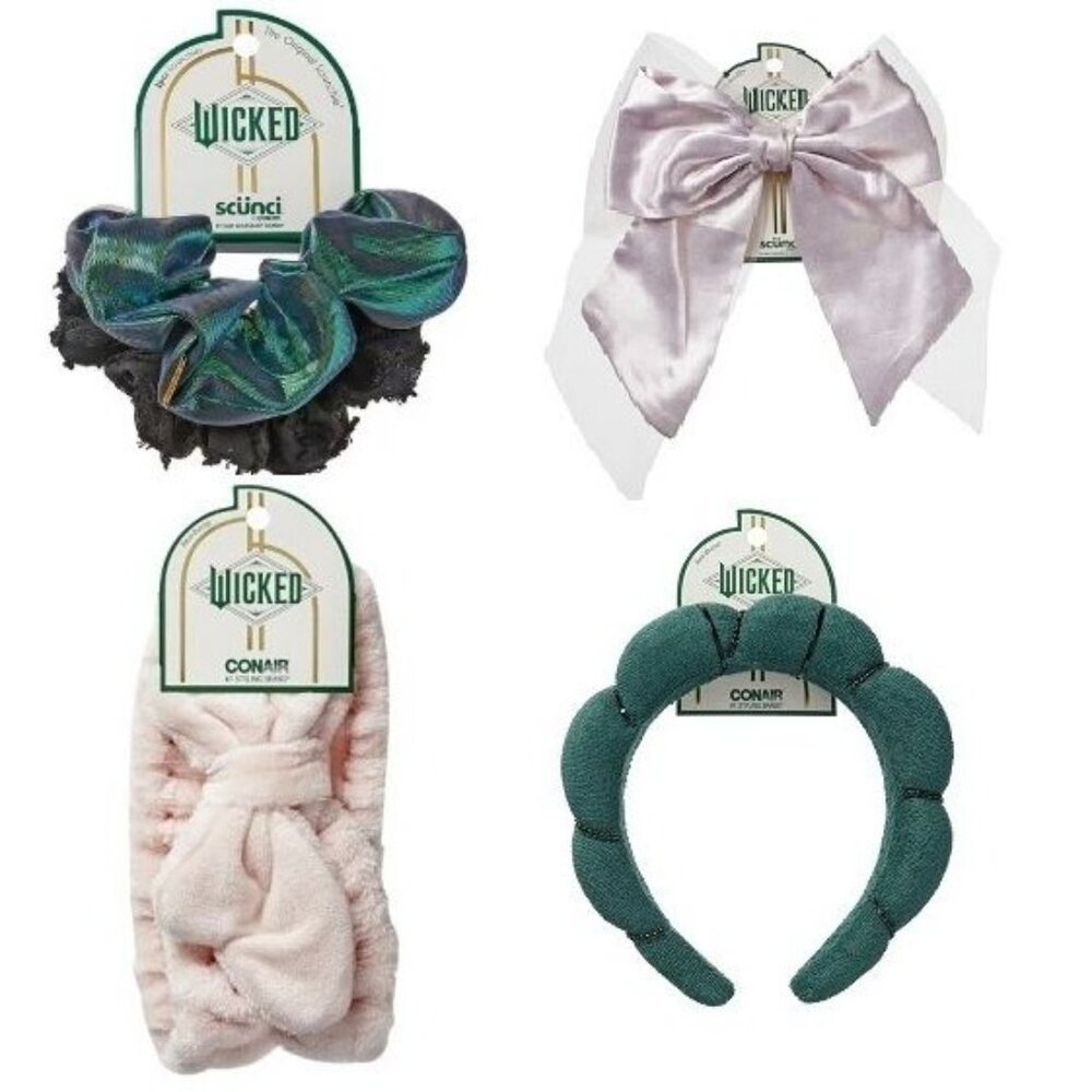 Wicked Scunci Conair Hair Accessories 4 Pack  (10-AL)